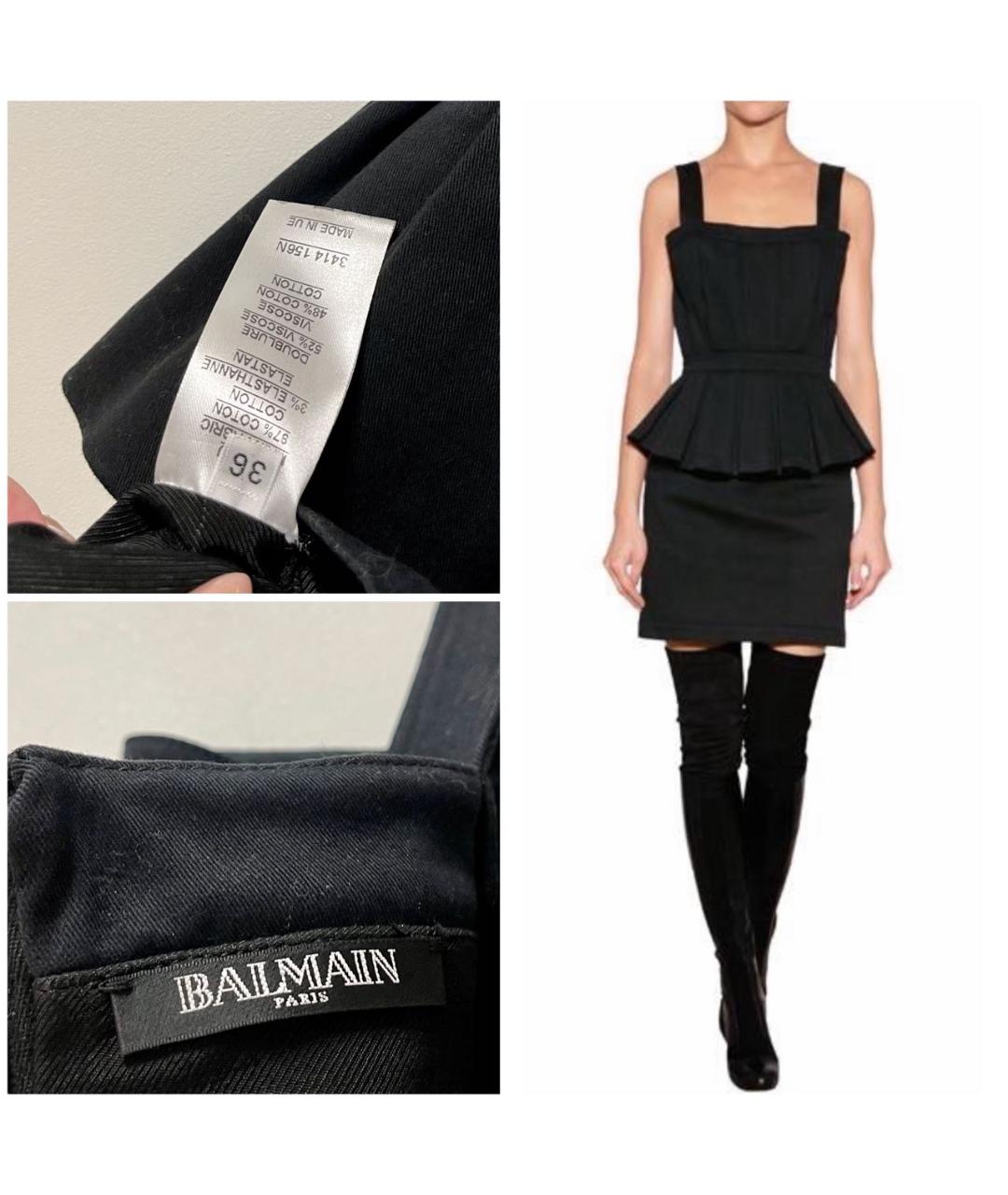 BALMAIN Черное платье, фото 8