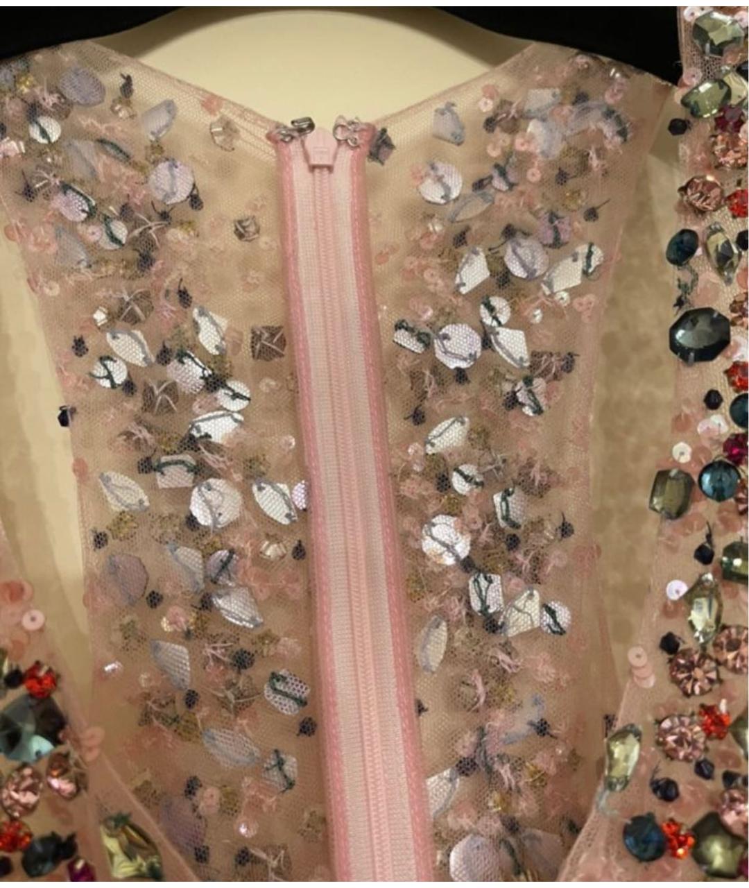 ZUHAIR MURAD Мульти шелковое вечернее платье, фото 4