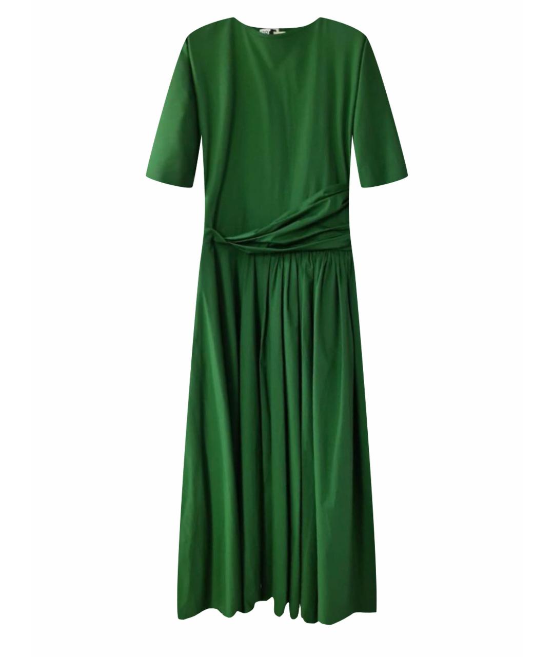 ROCHAS Зеленые хлопко-эластановое вечернее платье, фото 1