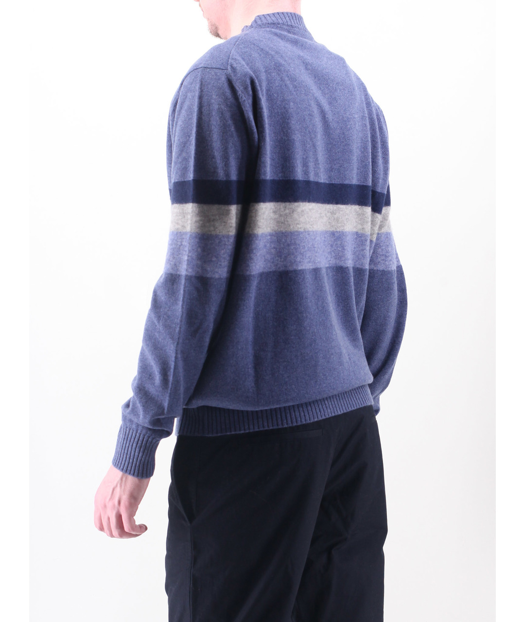 LORO PIANA Голубой кашемировый джемпер / свитер, фото 3