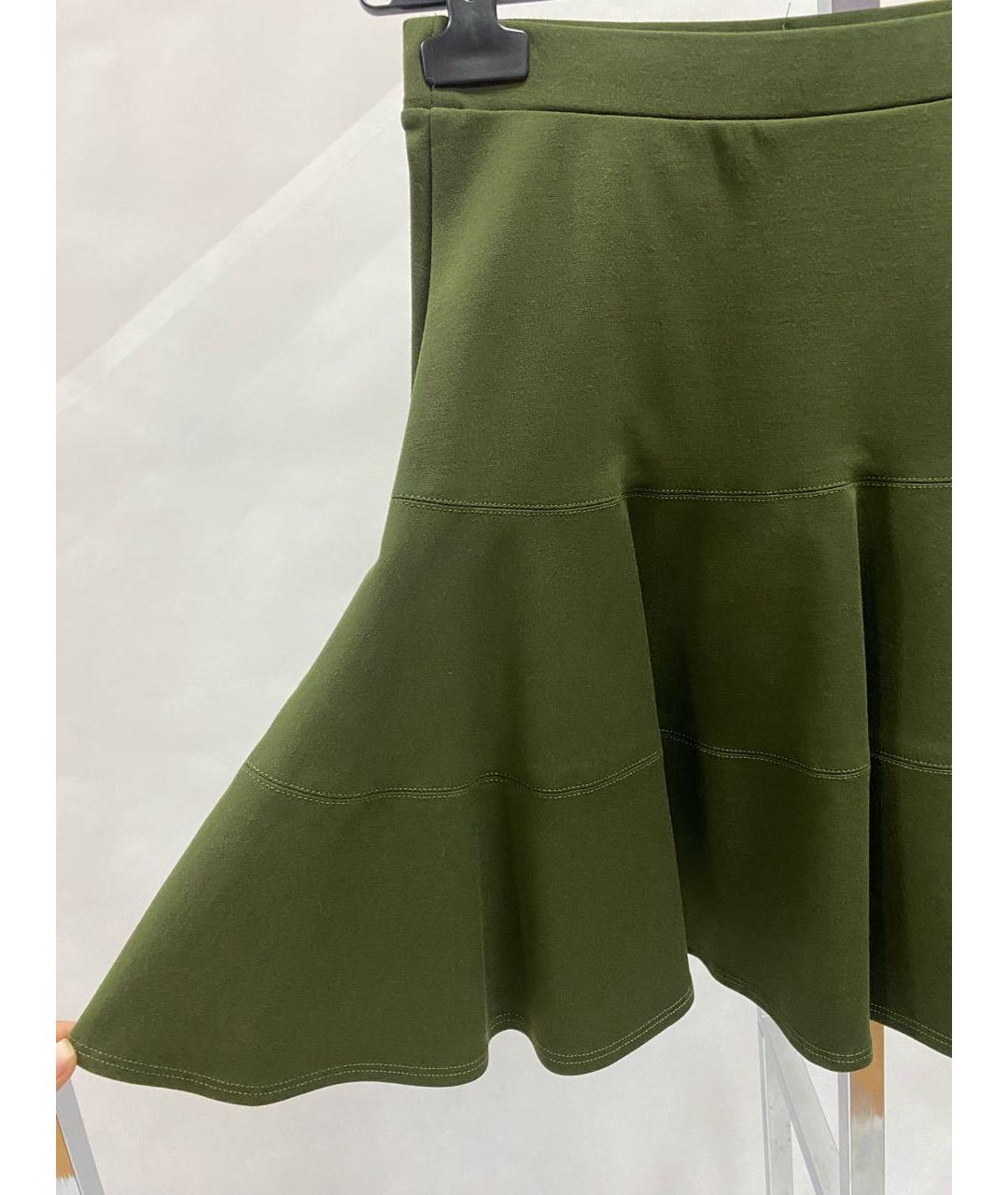 PLEIN SUD Зеленая юбка мини, фото 3