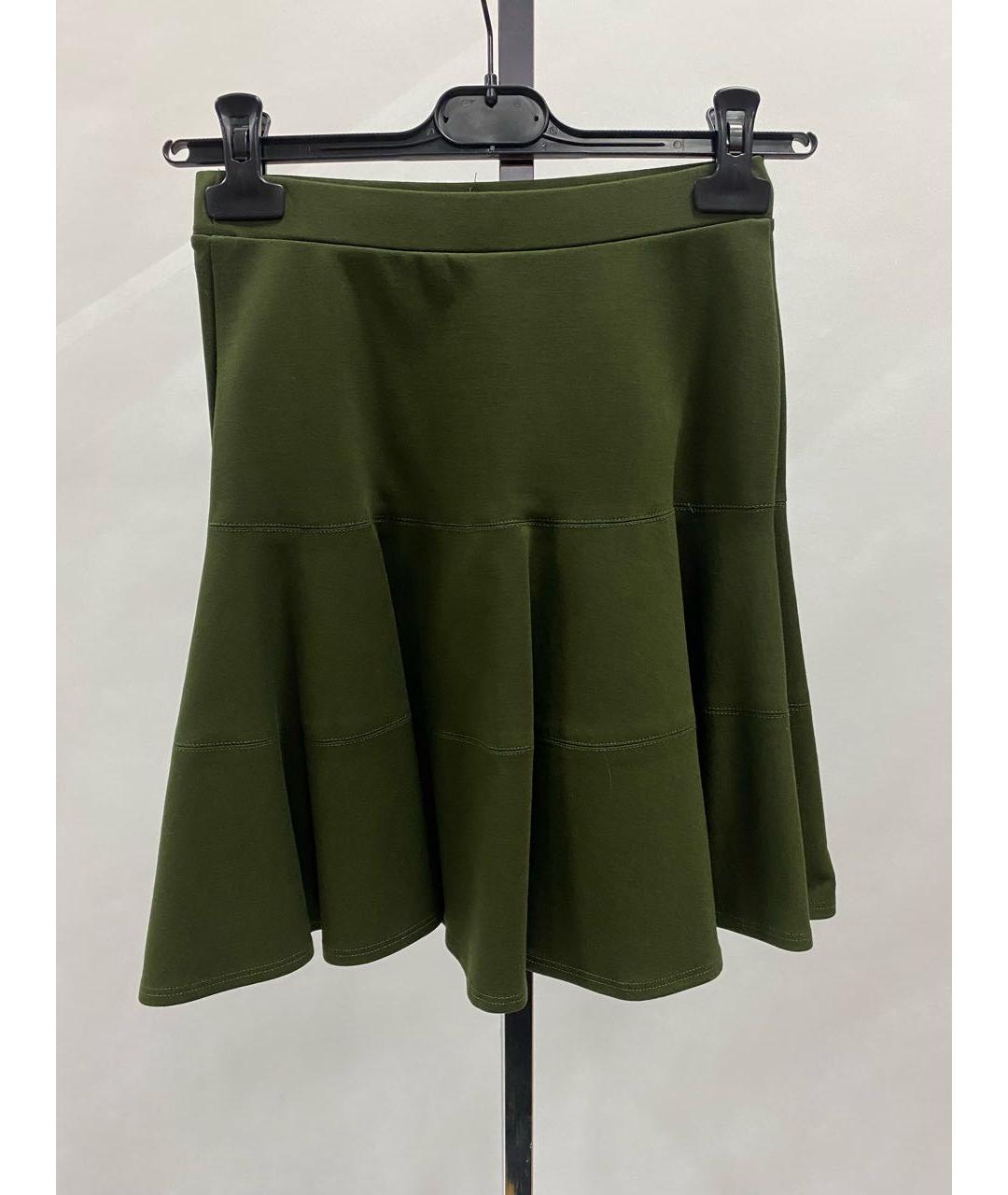 PLEIN SUD Зеленая юбка мини, фото 8