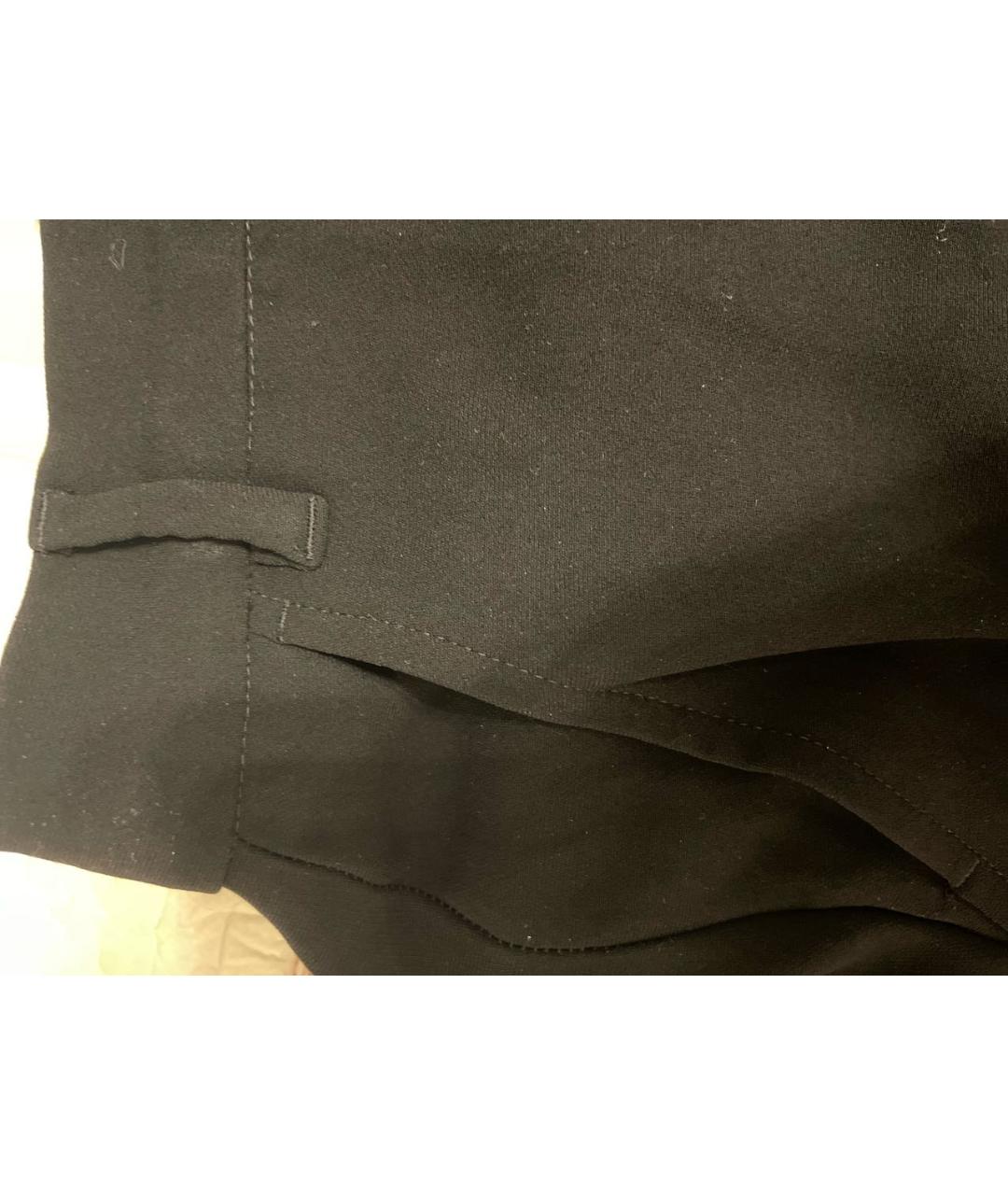 WEEKEND MAX MARA Черные ацетатные брюки широкие, фото 4