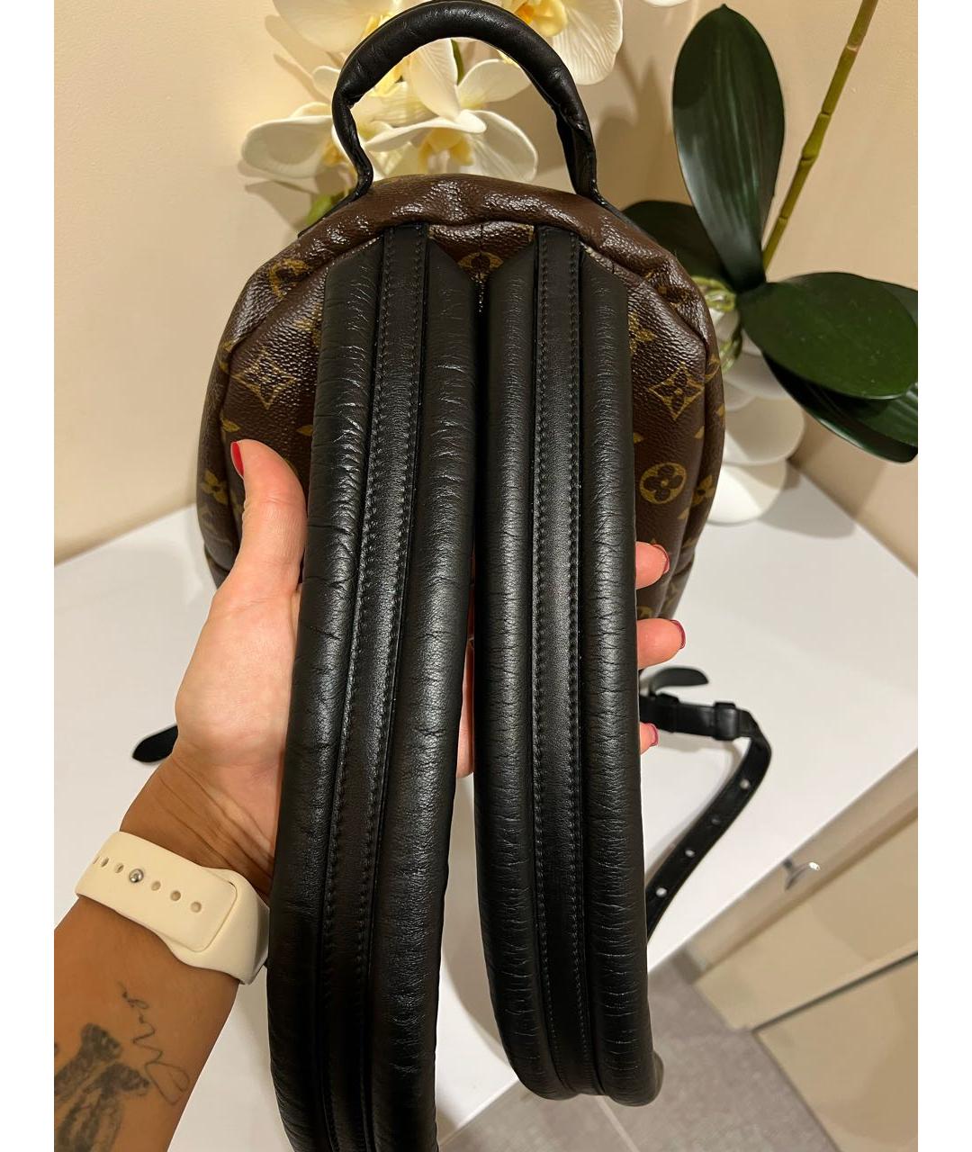 LOUIS VUITTON Коричневый рюкзак из искусственной кожи, фото 3