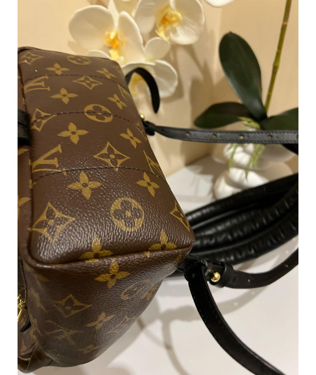 LOUIS VUITTON Коричневый рюкзак из искусственной кожи, фото 7
