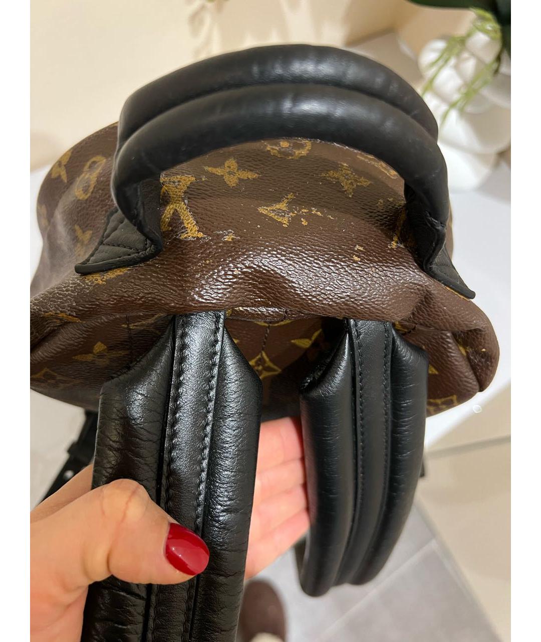 LOUIS VUITTON Коричневый рюкзак из искусственной кожи, фото 4