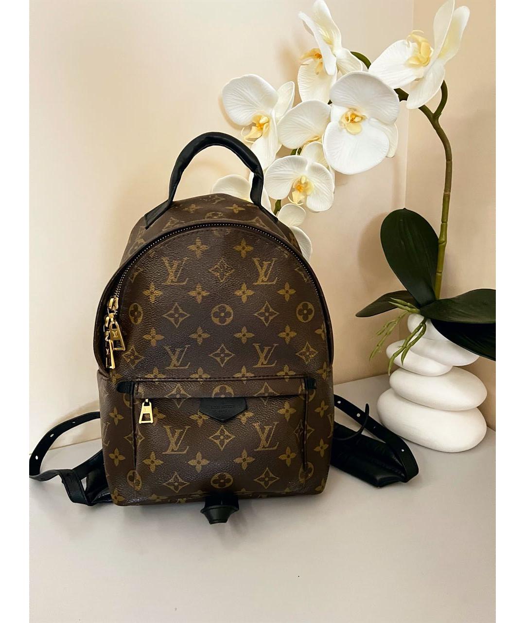 LOUIS VUITTON Коричневый рюкзак из искусственной кожи, фото 9