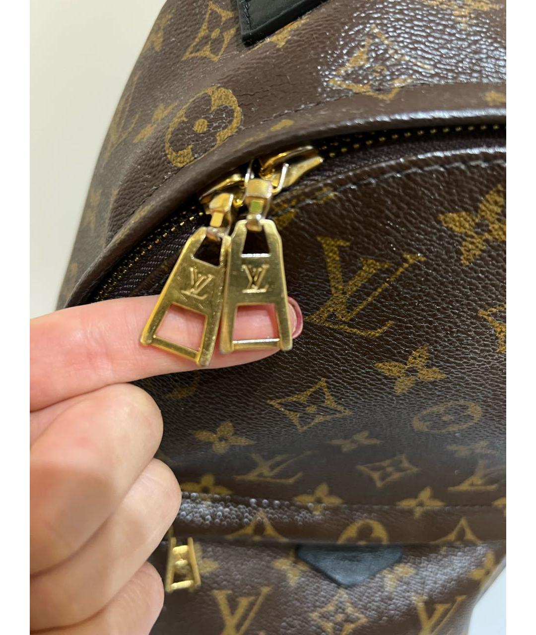 LOUIS VUITTON Коричневый рюкзак из искусственной кожи, фото 5