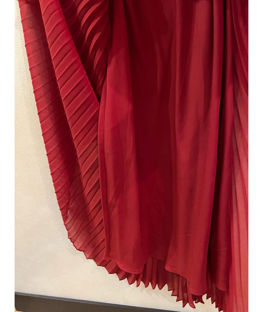 PAUL SMITH Красное полиэстеровое платье, фото 7