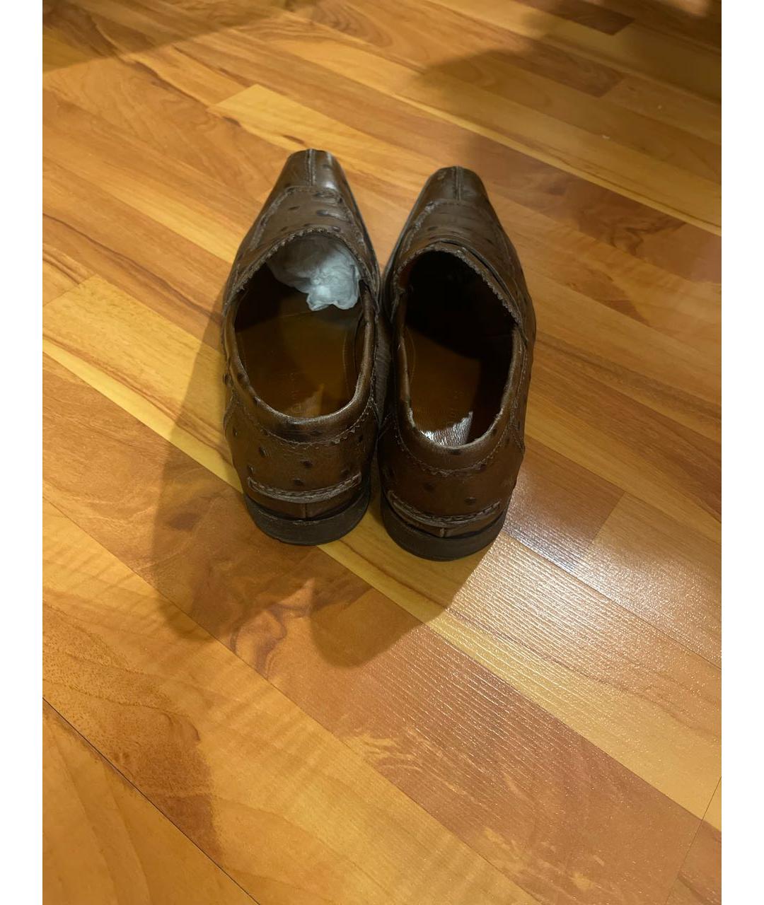 CASADEI Коричневые туфли из экзотической кожи, фото 3