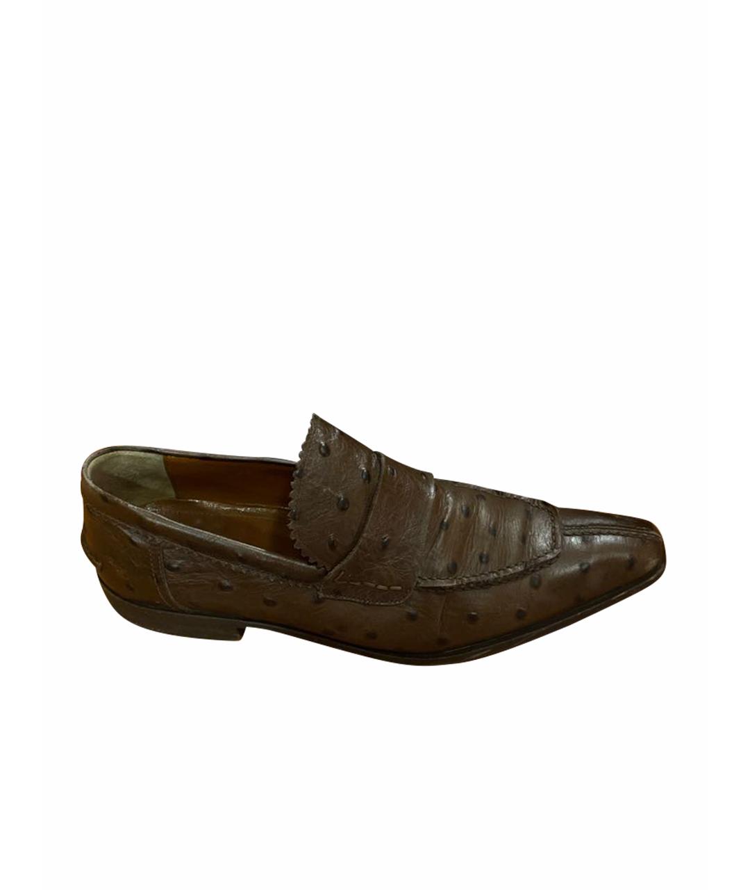 CASADEI Коричневые туфли из экзотической кожи, фото 1