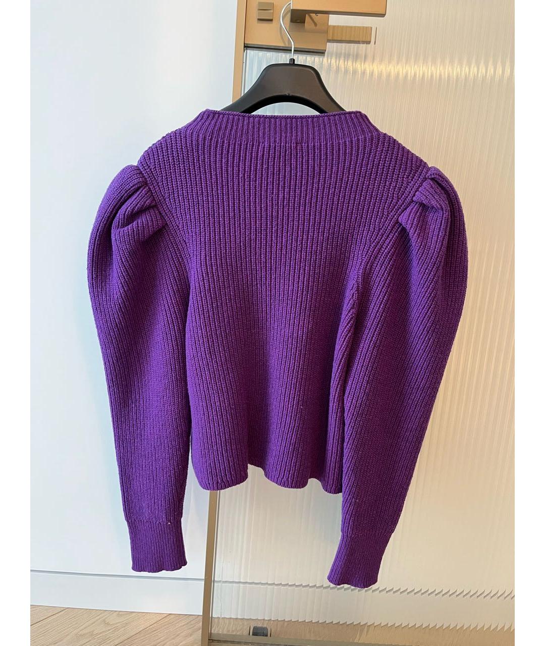 SANDRO Фиолетовый шерстяной джемпер / свитер, фото 2