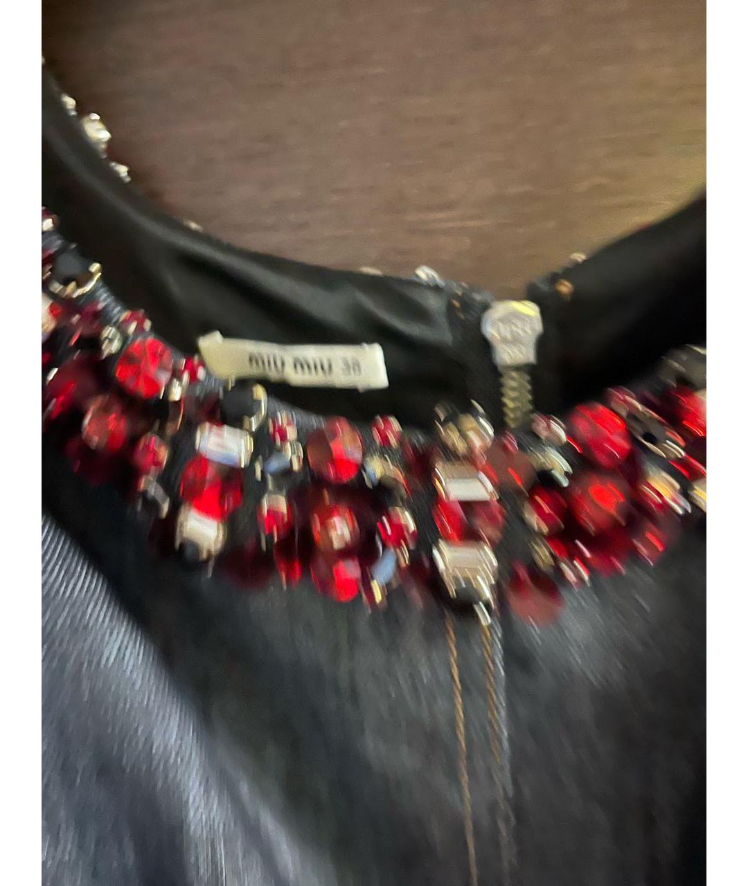 MIU MIU Синее деним коктейльное платье, фото 2