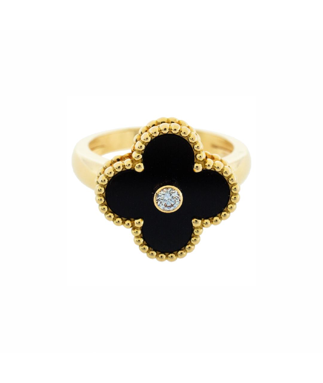 VAN CLEEF & ARPELS Черное кольцо из желтого золота, фото 1
