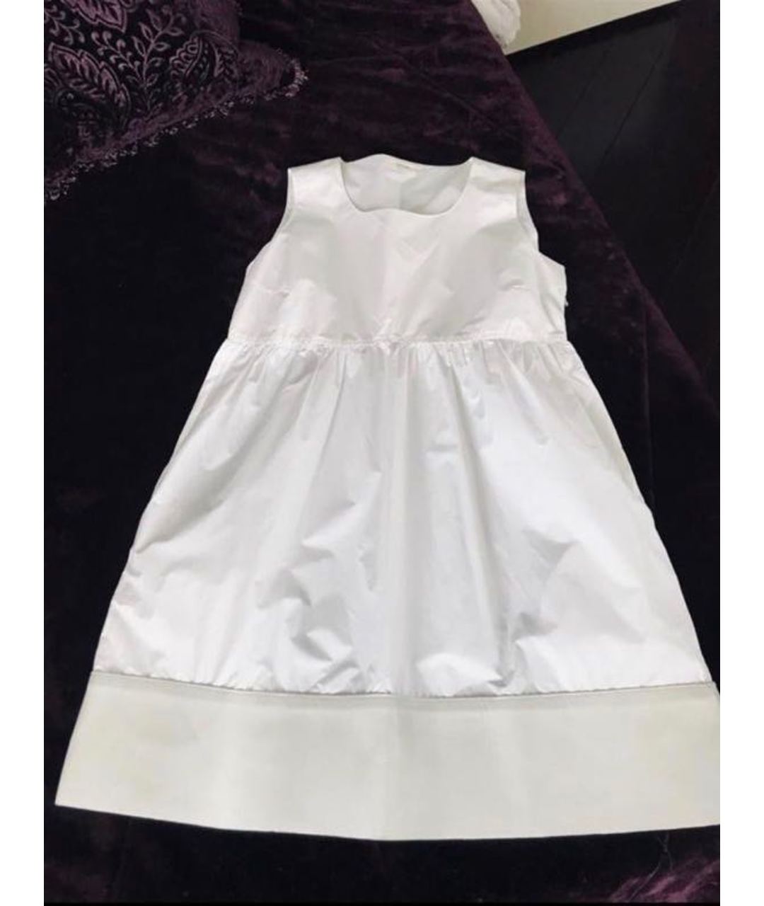 CELINE PRE-OWNED Белое хлопковое повседневное платье, фото 3
