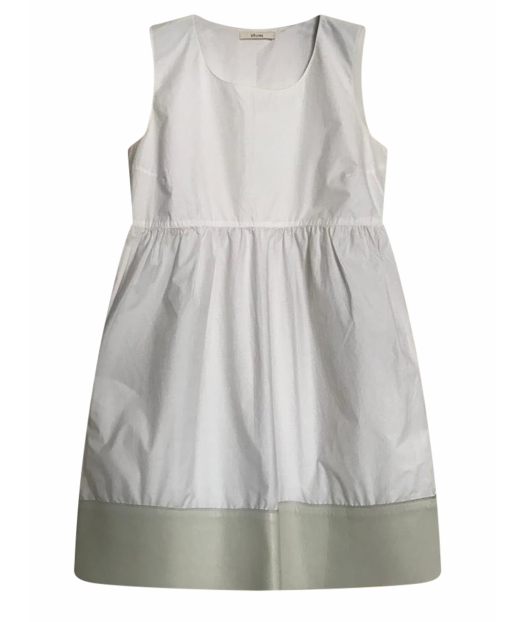 CELINE PRE-OWNED Белое хлопковое повседневное платье, фото 1