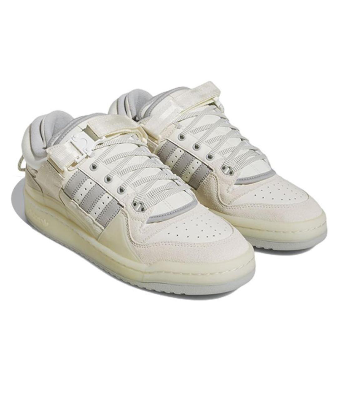 ADIDAS Белые кожаные кроссовки, фото 3