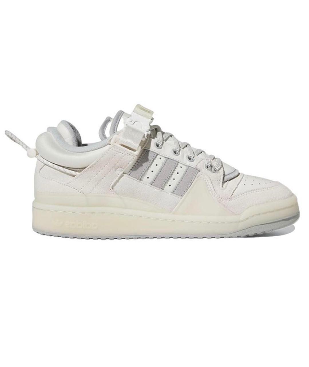 ADIDAS Белые кожаные кроссовки, фото 1
