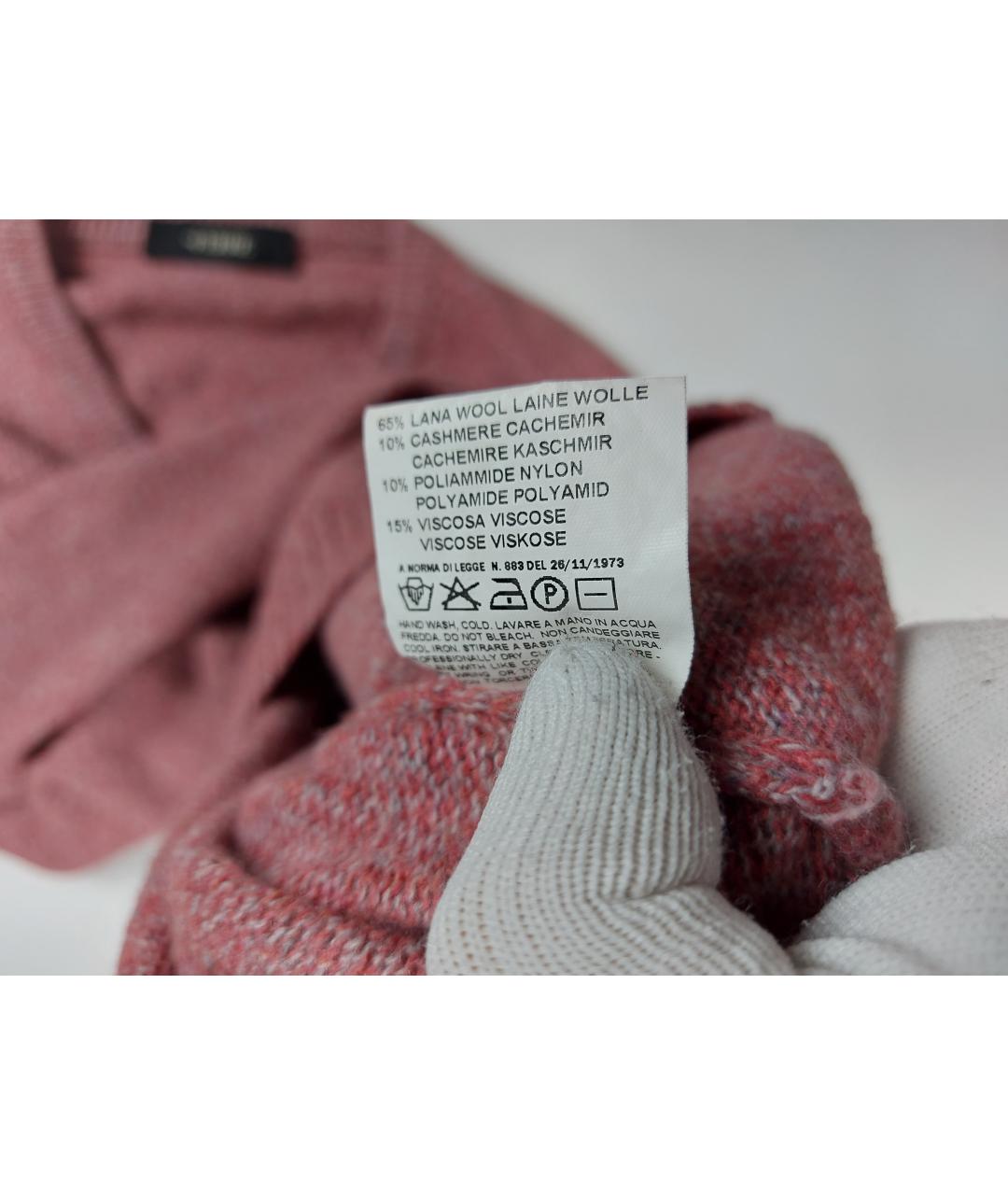 GIANFRANCO FERRE VINTAGE Розовый шерстяной джемпер / свитер, фото 6