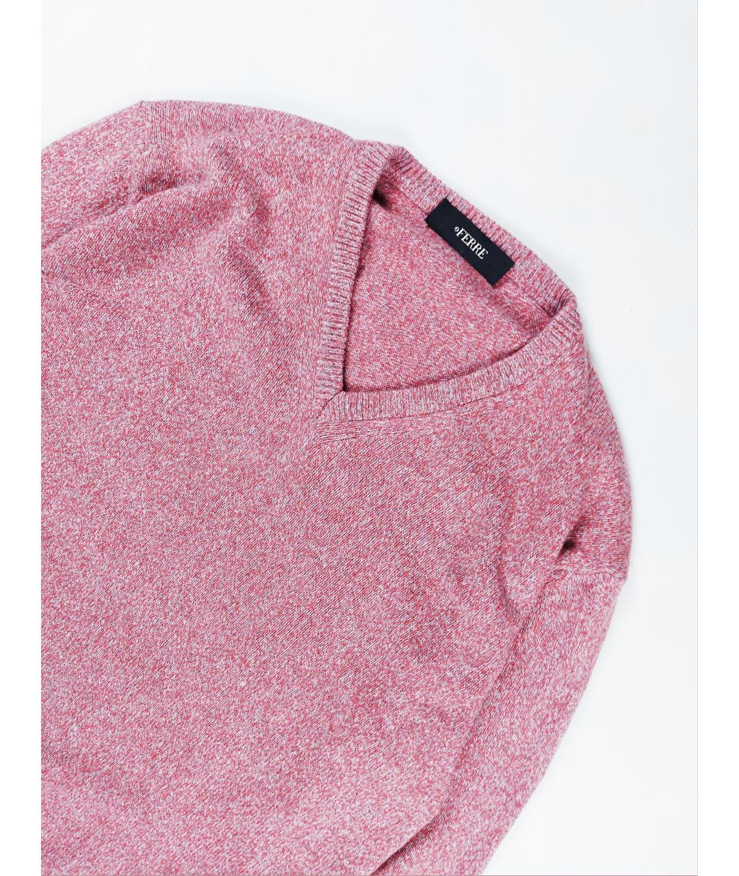 GIANFRANCO FERRE VINTAGE Розовый шерстяной джемпер / свитер, фото 3