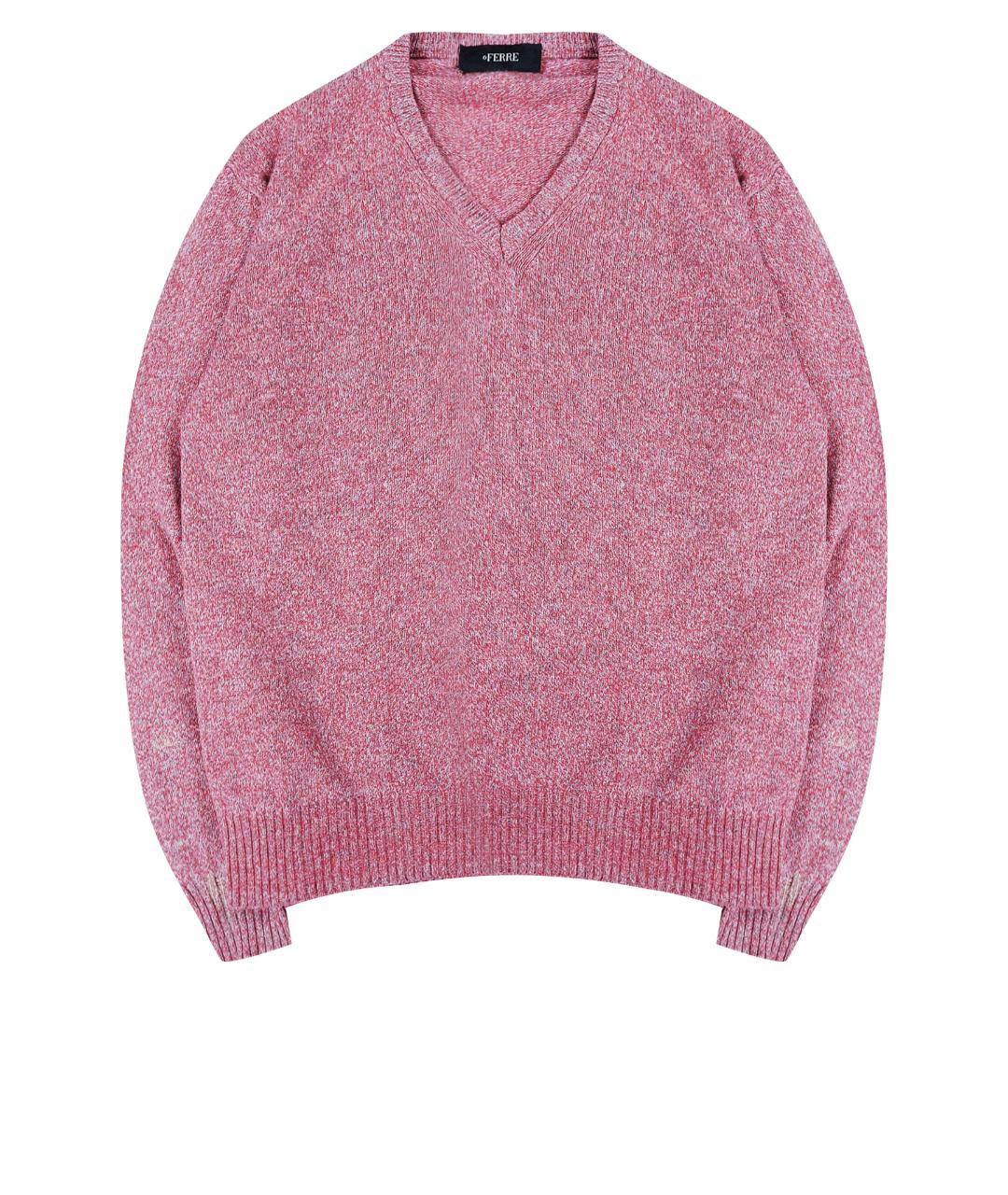 GIANFRANCO FERRE VINTAGE Розовый шерстяной джемпер / свитер, фото 1