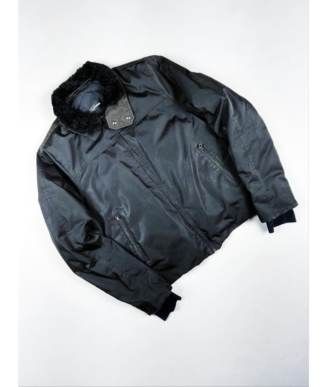 JIL SANDER Черная полиэстеровая куртка, фото 2