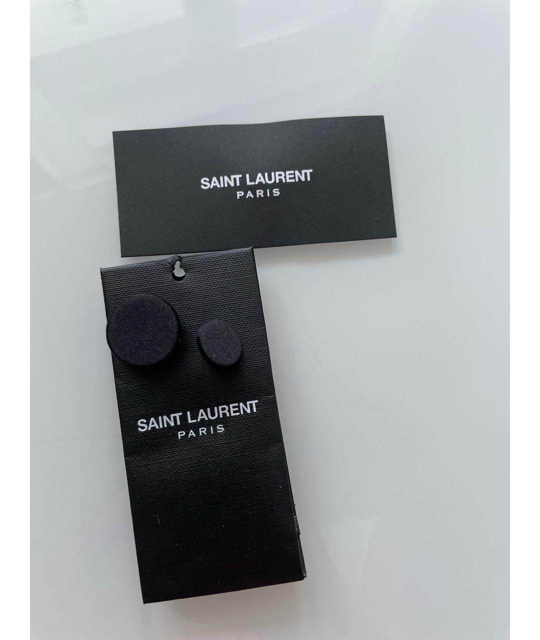 SAINT LAURENT Черный атласный жакет/пиджак, фото 7