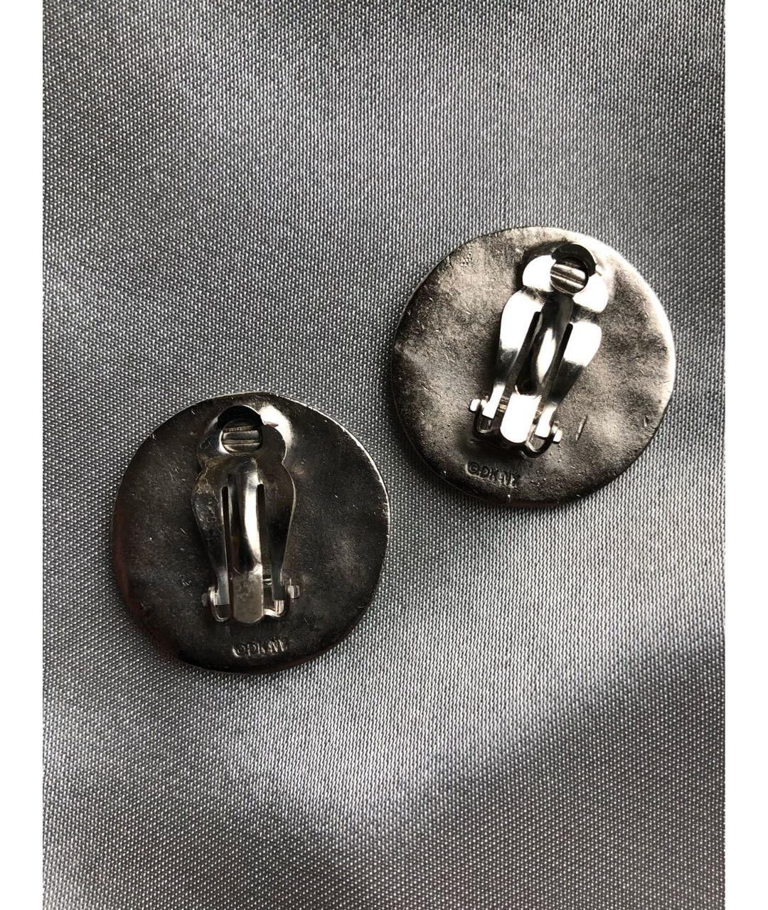 DKNY Серебряные металлические клипсы, фото 3