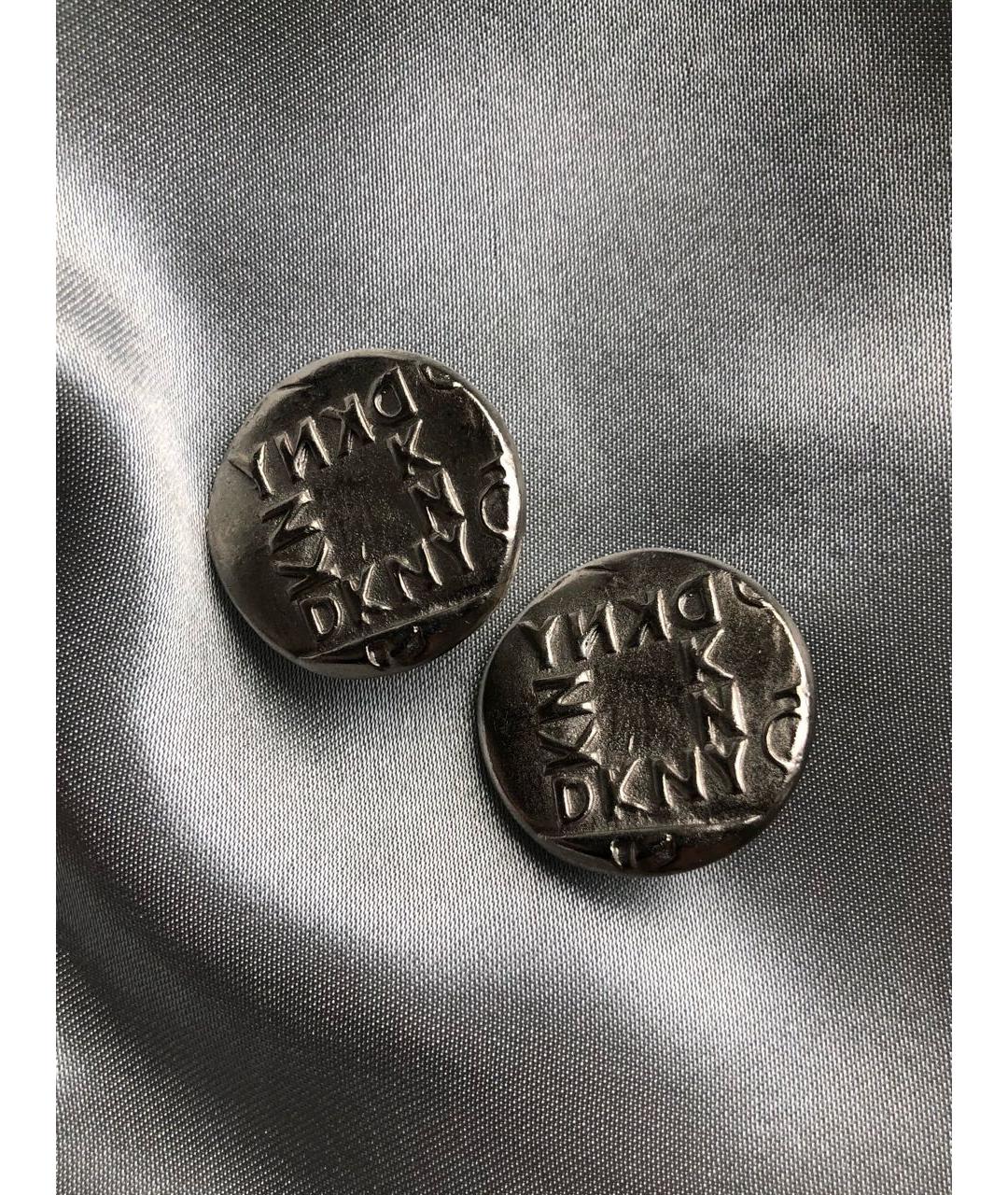 DKNY Серебряные металлические клипсы, фото 2