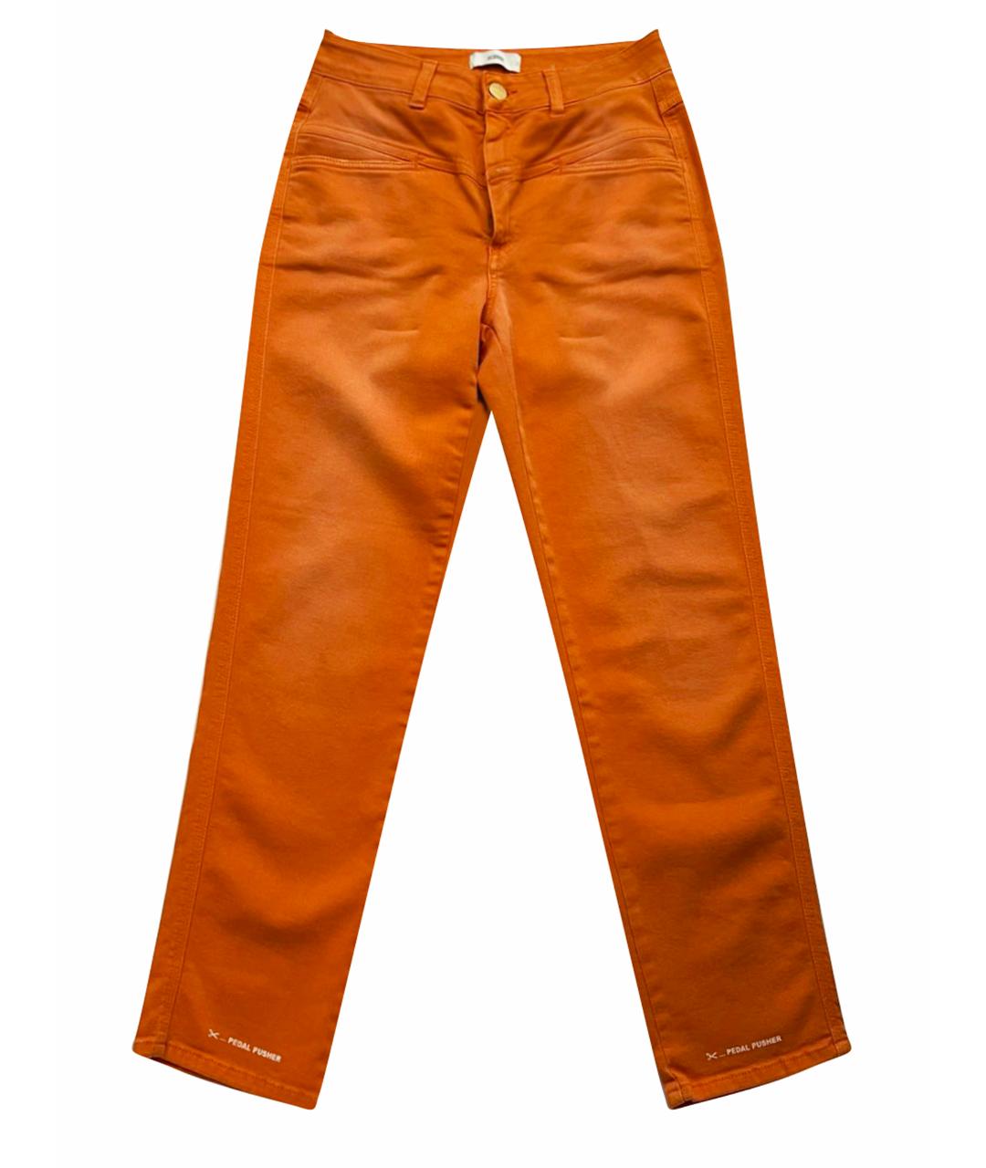CLOSED Оранжевое джинсы слим, фото 1