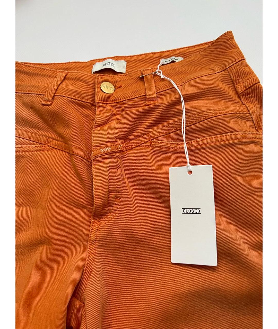 CLOSED Оранжевое джинсы слим, фото 3