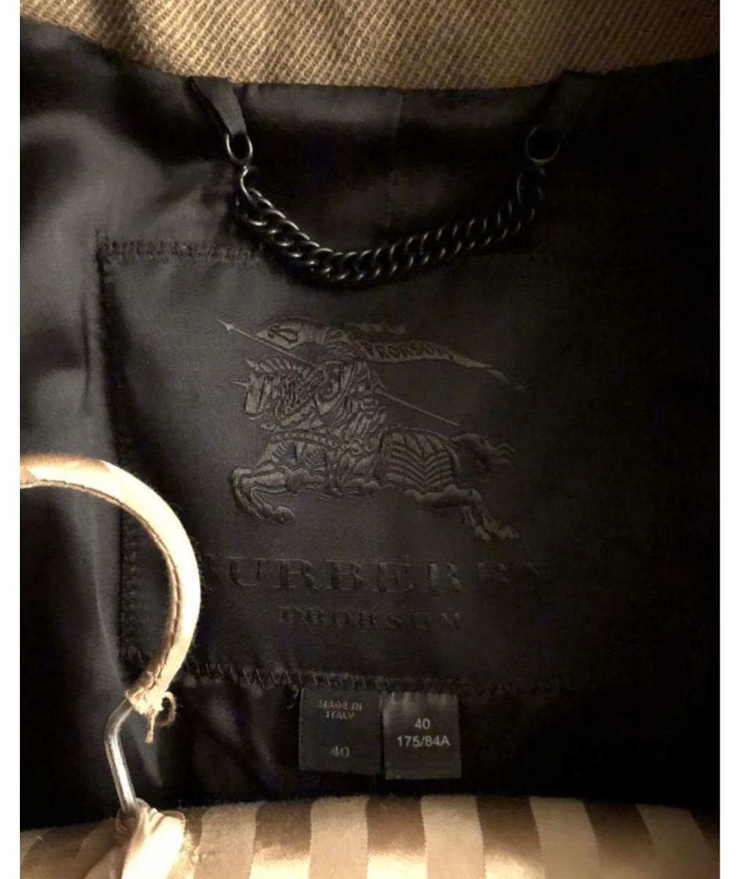 BURBERRY Бежевое шерстяное пальто, фото 3