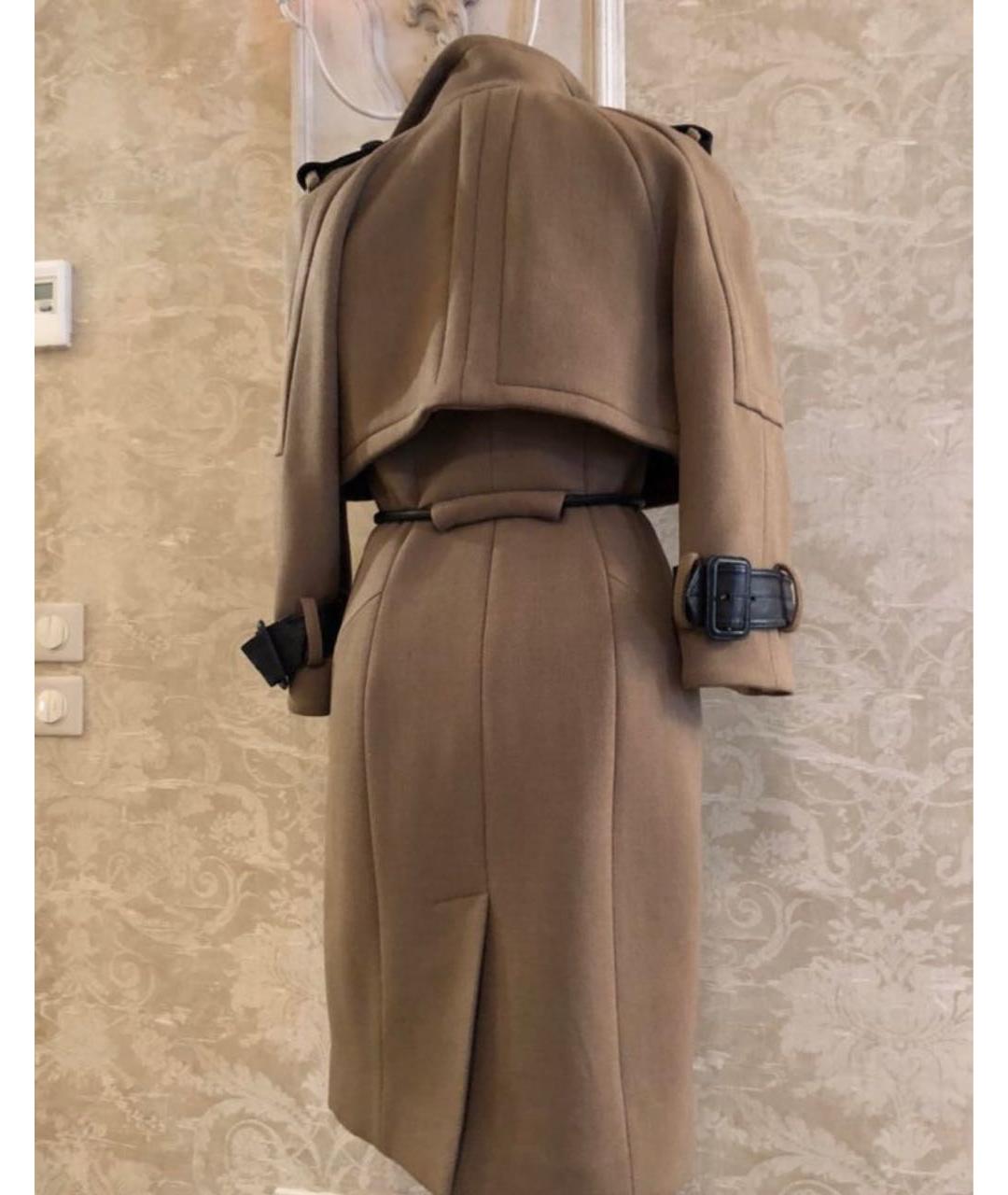 BURBERRY Бежевое шерстяное пальто, фото 2