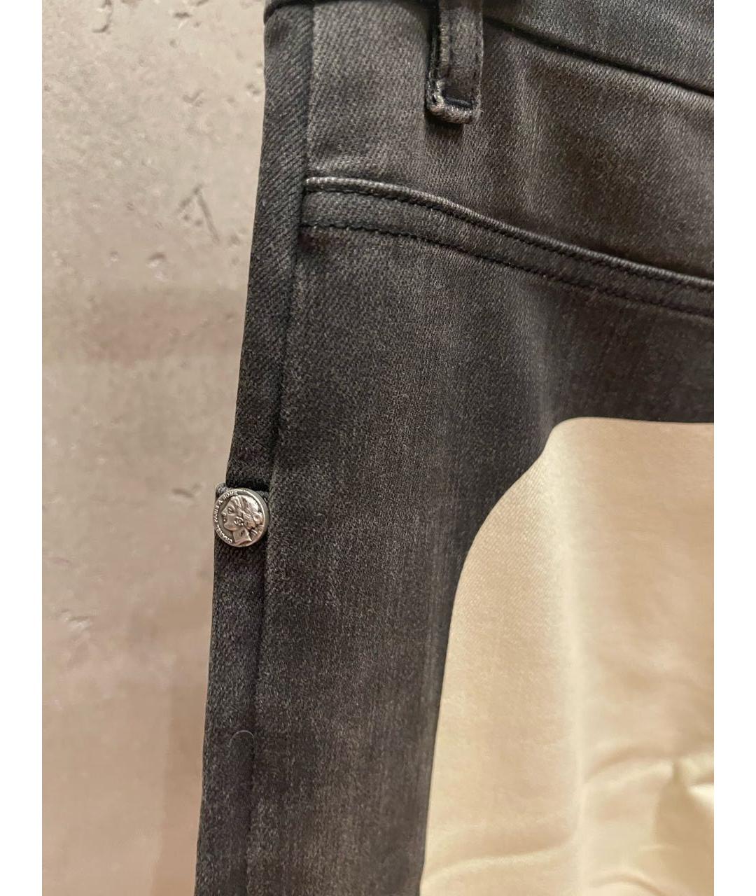 CHANEL PRE-OWNED Бежевые хлопковые прямые брюки, фото 8