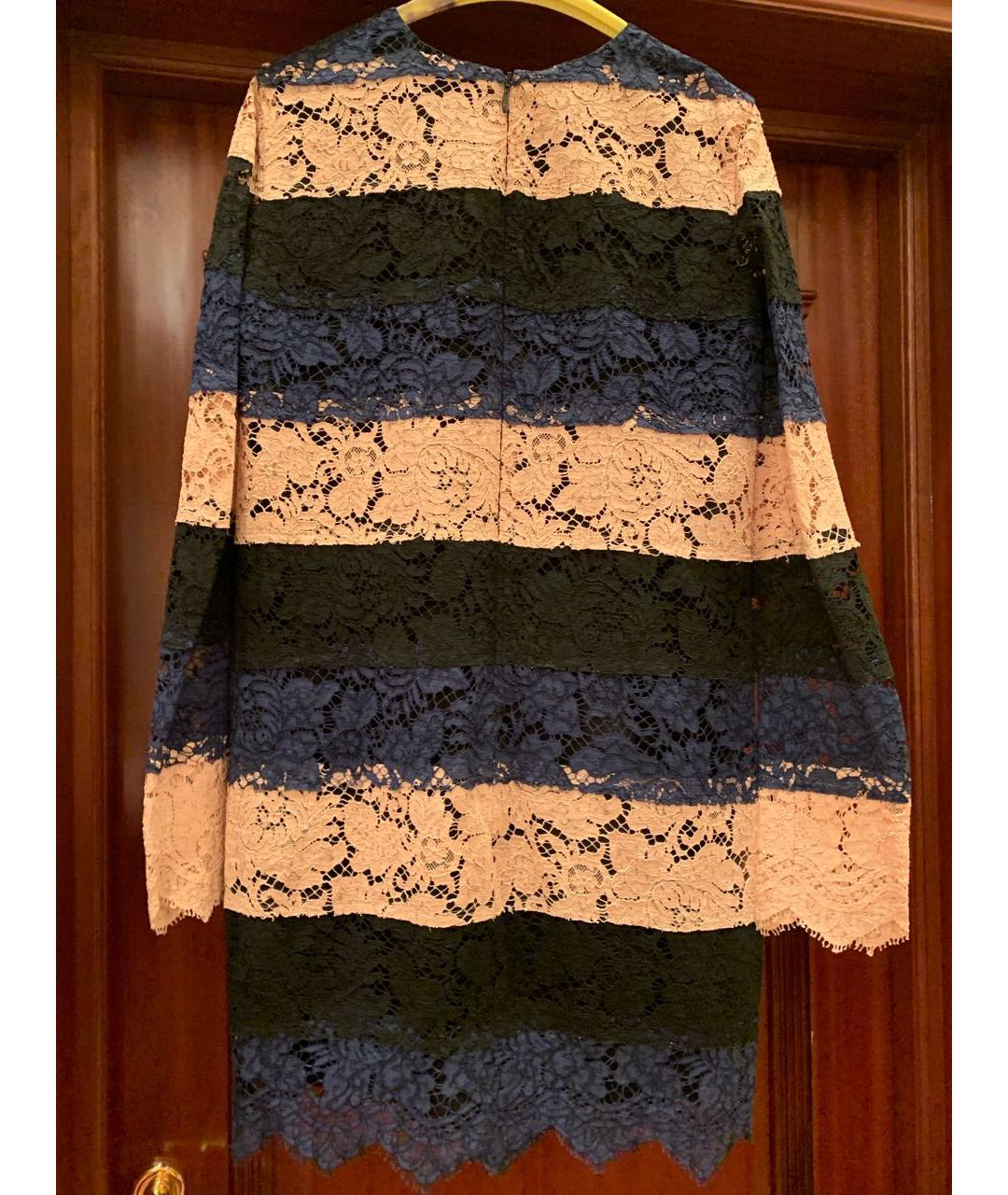 MSGM Мульти кружевное коктейльное платье, фото 2