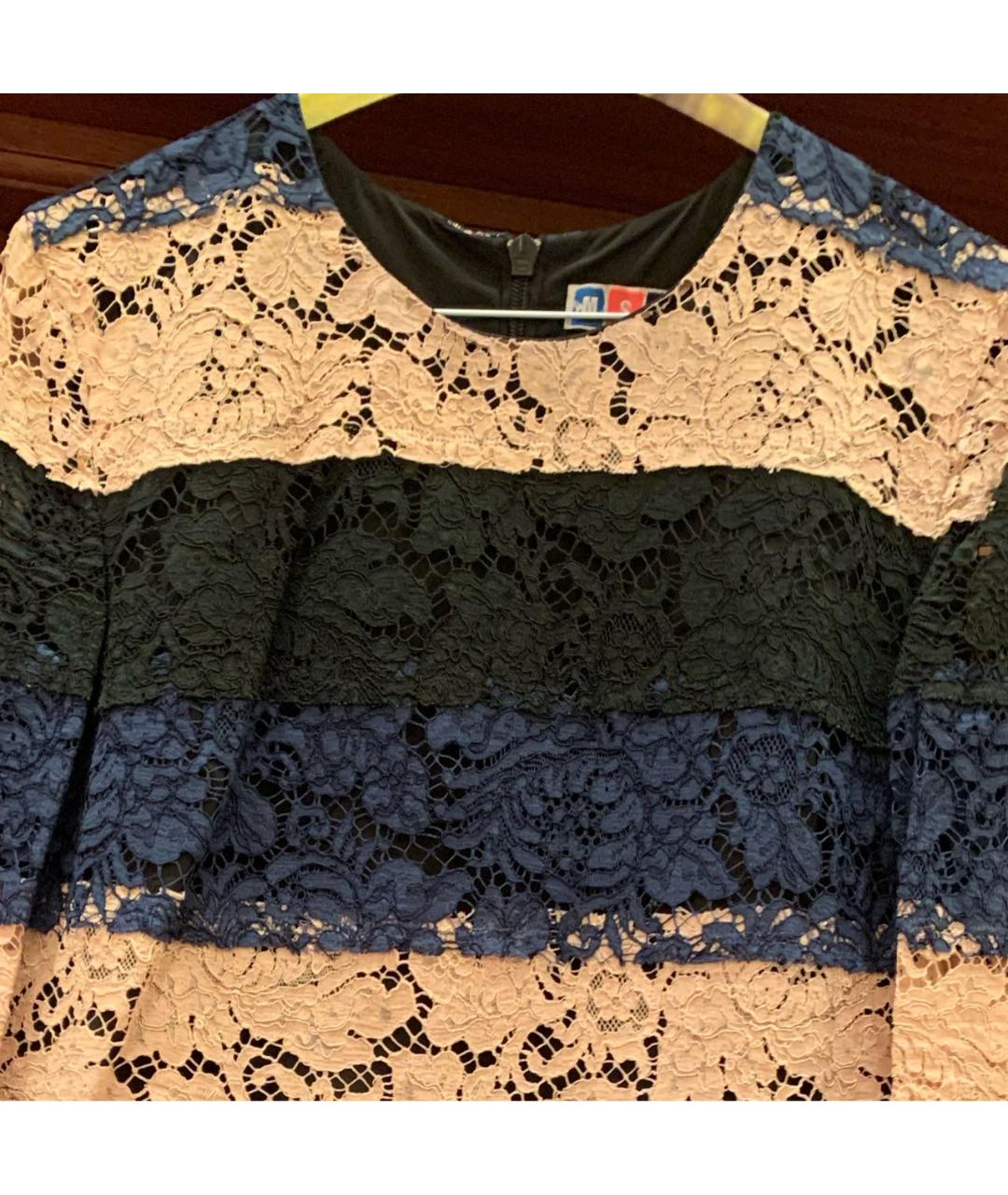 MSGM Мульти кружевное коктейльное платье, фото 4