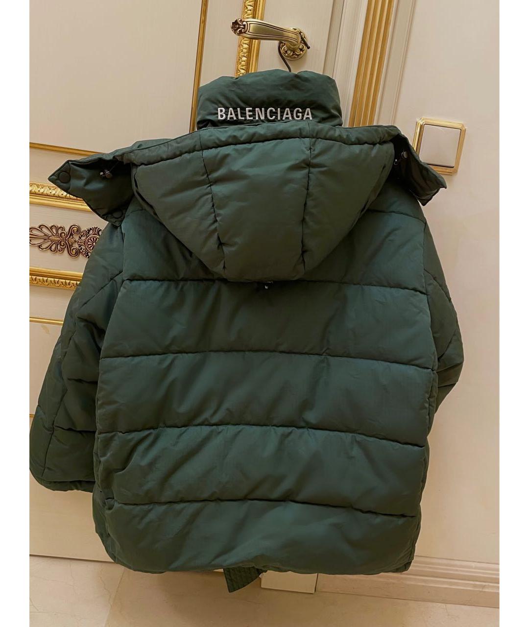 BALENCIAGA Зеленая полиэстеровая куртка, фото 2