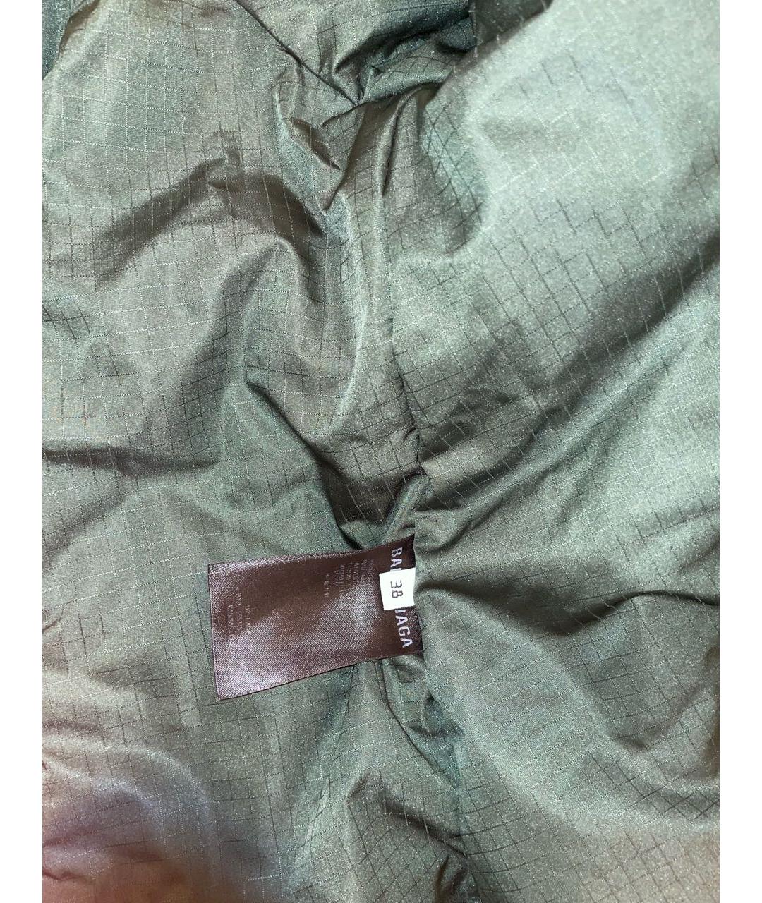 BALENCIAGA Зеленая полиэстеровая куртка, фото 4