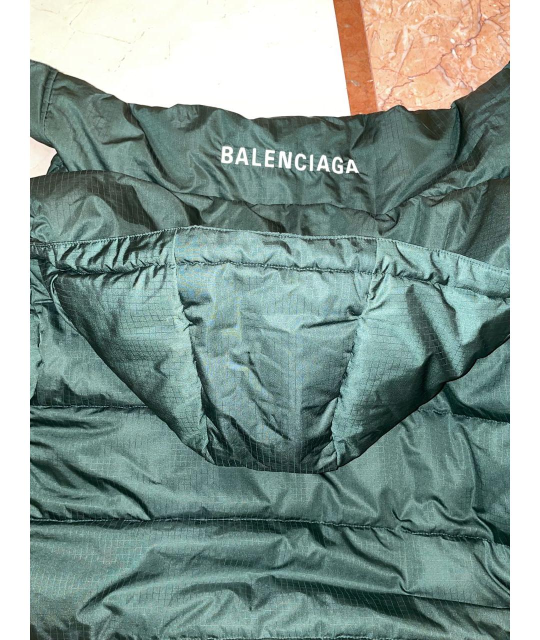BALENCIAGA Зеленая полиэстеровая куртка, фото 3