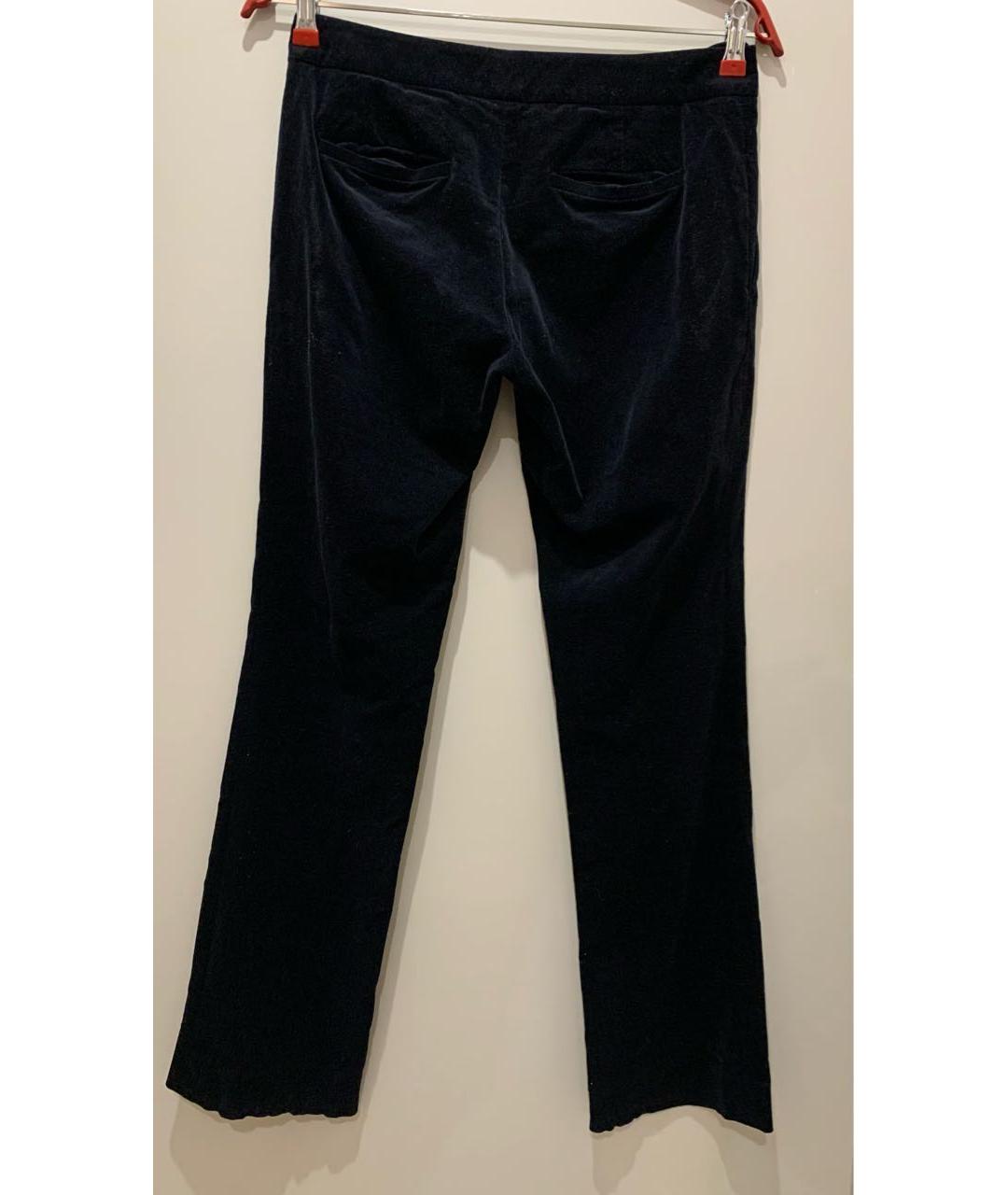 GUCCI Темно-синие велюровые брюки узкие, фото 2