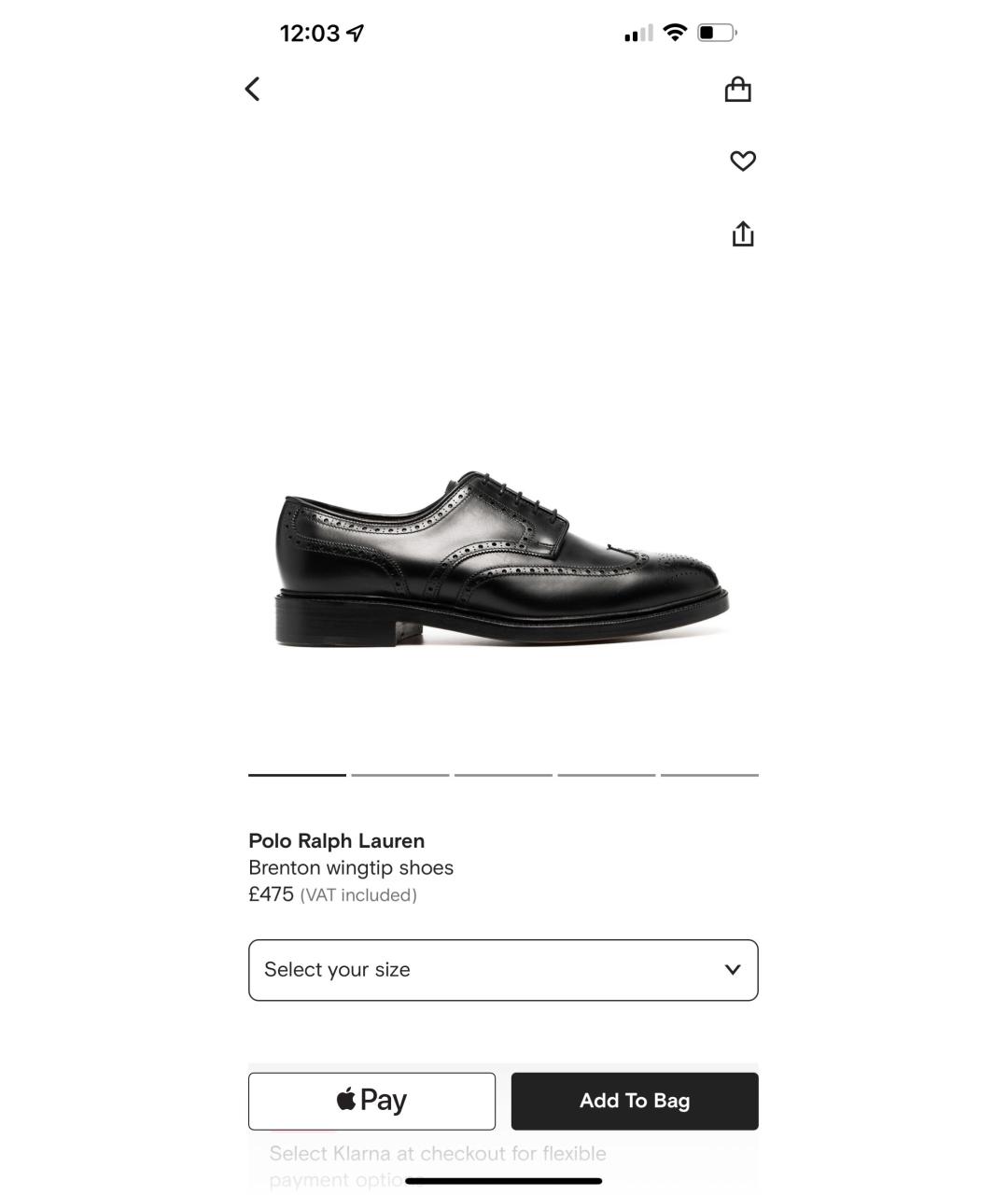 POLO RALPH LAUREN Черные кожаные туфли, фото 7