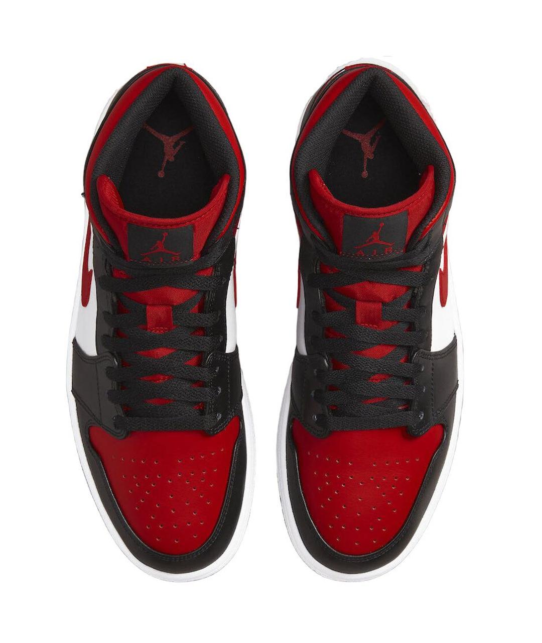 JORDAN Красные кожаные высокие кроссовки / кеды, фото 3