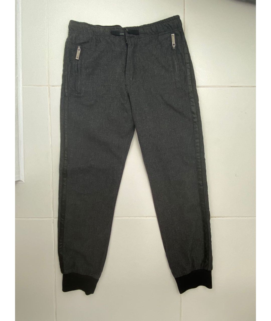 JOHN GALLIANO Серые хлопковые брюки и шорты, фото 8