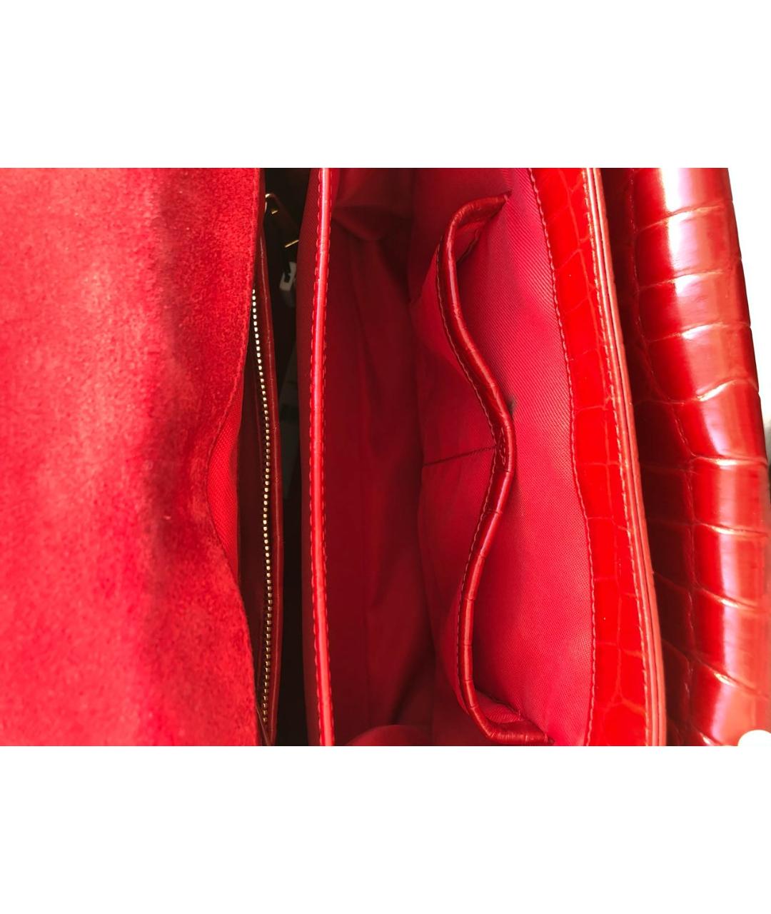 MARC JACOBS Красная кожаная сумка с короткими ручками, фото 3