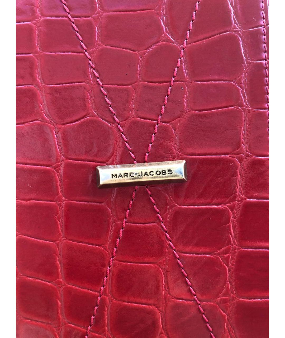 MARC JACOBS Красная кожаная сумка с короткими ручками, фото 5
