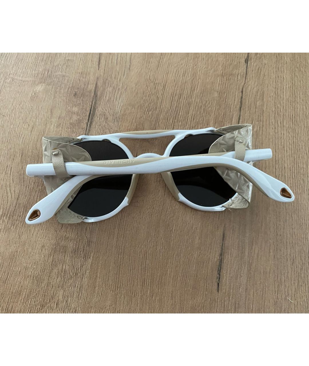 GIVENCHY Белые пластиковые солнцезащитные очки, фото 3