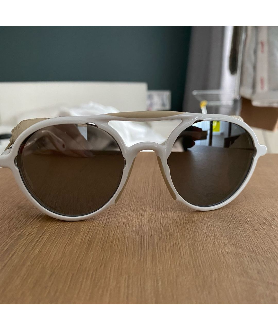 GIVENCHY Белые пластиковые солнцезащитные очки, фото 7