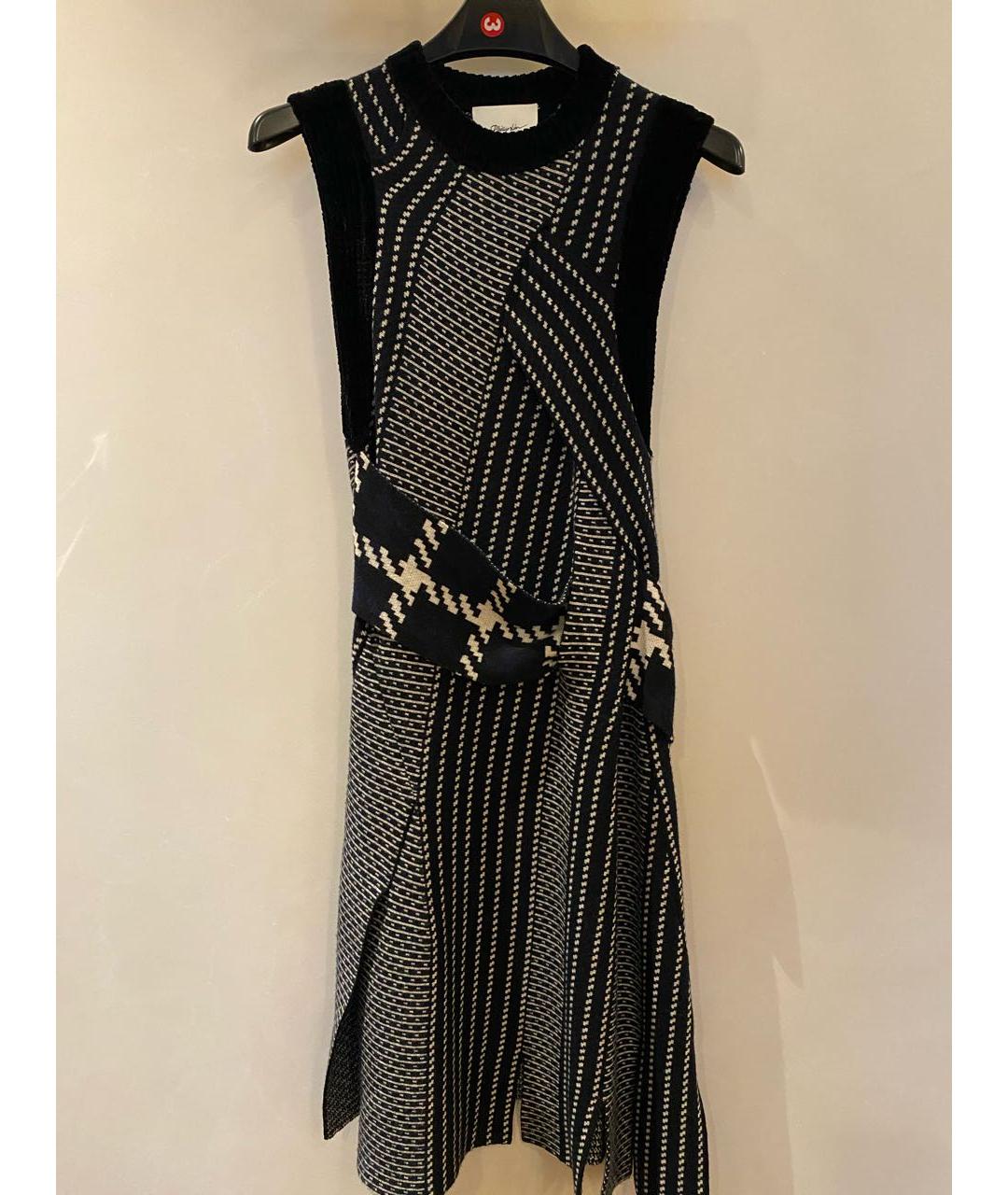 3.1 PHILLIP LIM Черное шерстяное платье, фото 5