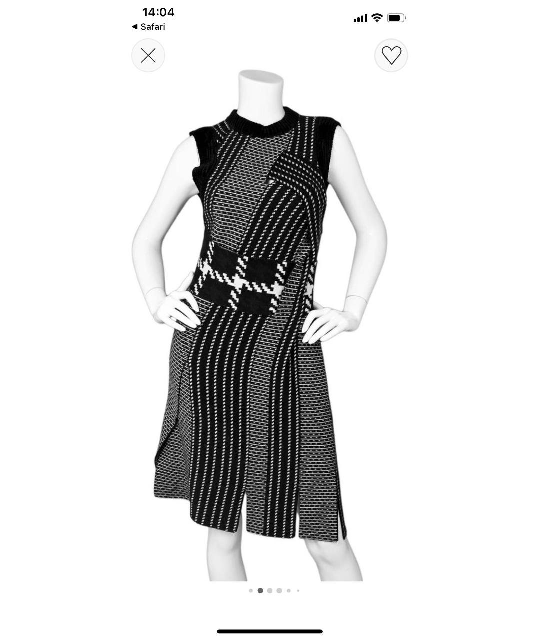 3.1 PHILLIP LIM Черное шерстяное платье, фото 7