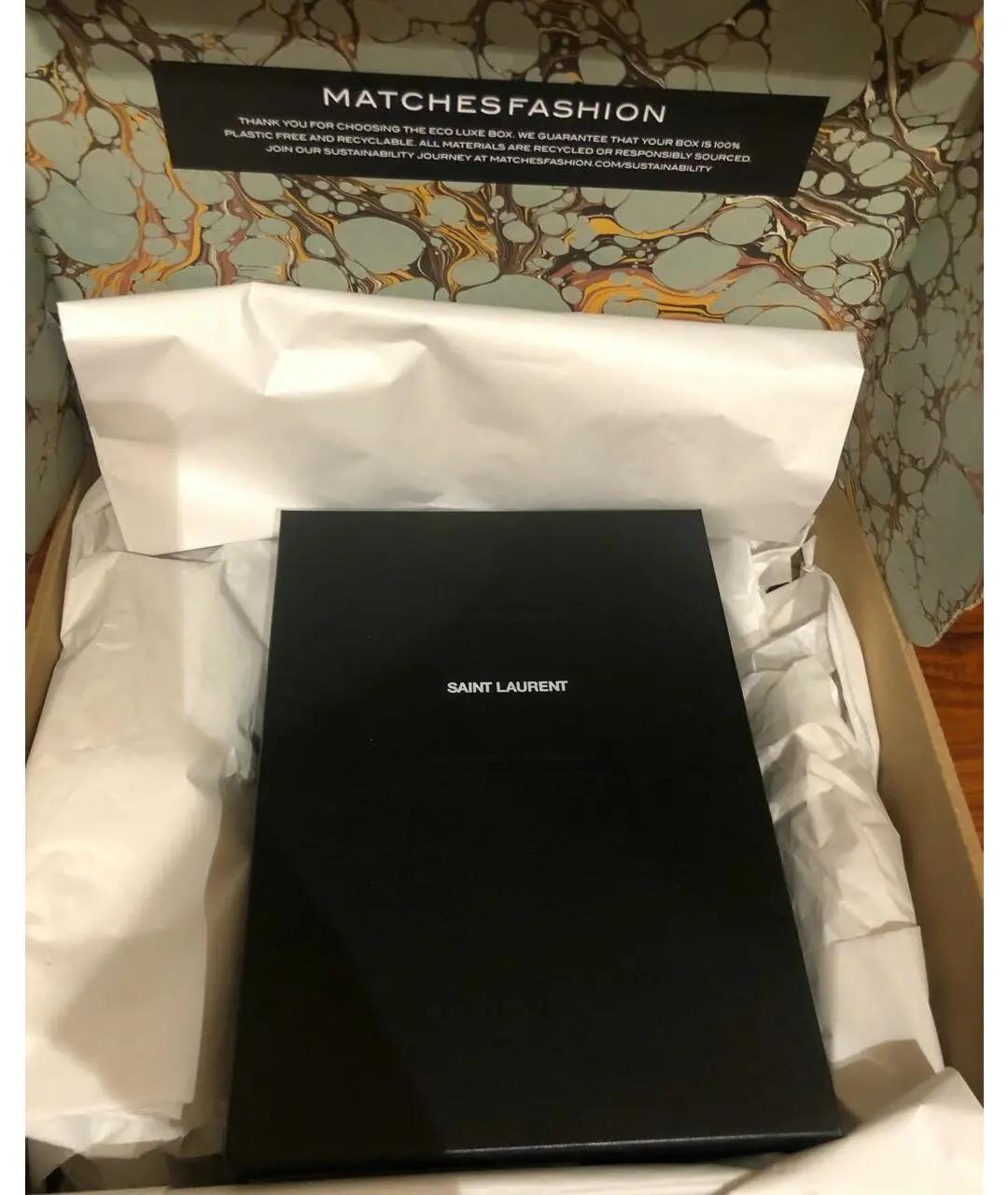 SAINT LAURENT Бежевая кожаная сумка тоут, фото 4